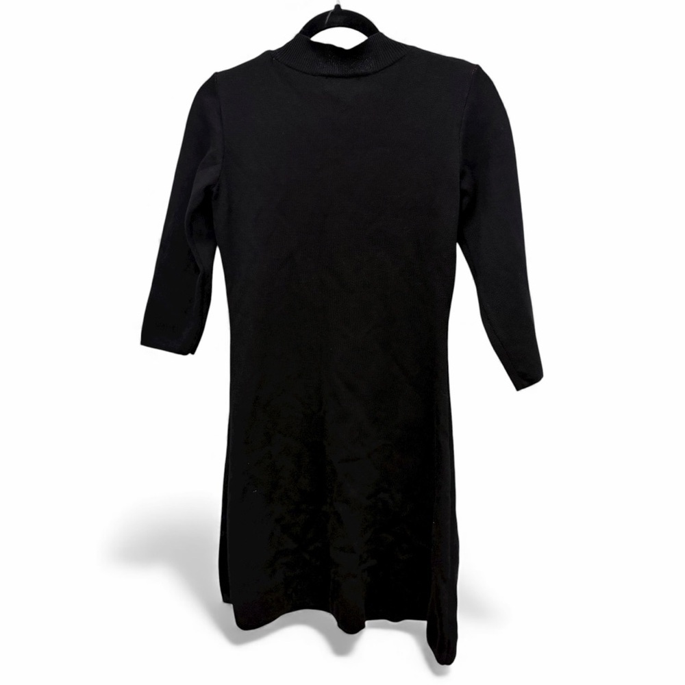 ROBBIE BEE Petite Mockneck Long-Sleeve Love A-Line Sweater Dress Petite Medium - Picture 4 of 14